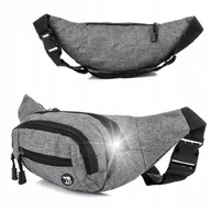 Nerki - Saszetka Nerka Kodura Pojemna Solidna Modna Szara Beltimore C30 - miniaturka - grafika 1