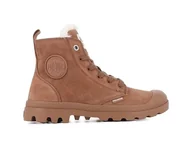 Botki damskie - Palladium Damskie Pampa Hi Zip WL Botki, Brązowe, 37 EU, br?zowy, 37 EU - miniaturka - grafika 1