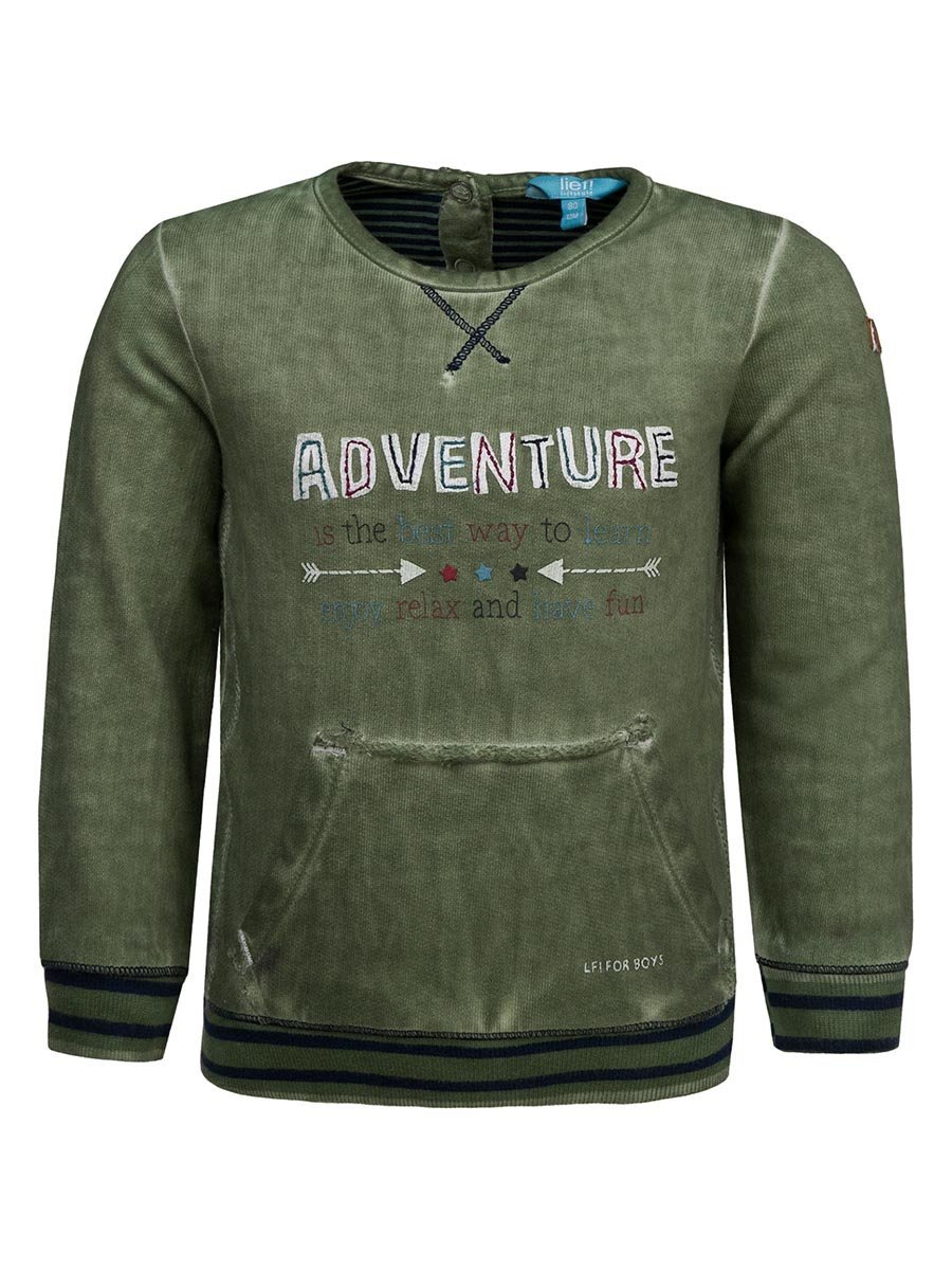 Chłopięca bluza nierozpinana zielona Lief r.116