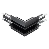 Oprawy, klosze i abażury - Łącznik L M-Line czarny zewnętrzny podtynkowy 1F DPM - miniaturka - grafika 1