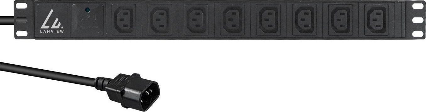 Lanview 19�� 8-way c13 outlets with