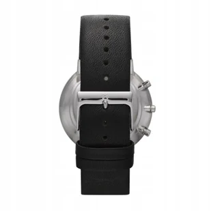 Pasek skórzany do zegarka Skagen SKW6104 SKW6105 czarny - Akcesoria do zegarków - miniaturka - grafika 1