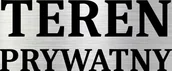 Tablice i flipcharty - Tabliczka aluminiowa TEREN PRYWATNY 15x10 Nierdzewna - miniaturka - grafika 1