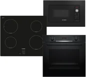 Zestawy AGD - Zestaw AGD do zabudowy Bosch Piekarnik HBA 534EB0 + Kuchenka mikrofalowa BEL623MB3 + Płyta indukcyjna PUG611AA5E - miniaturka - grafika 1