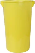 Pojemniki przemysłowe - Artech Okrągły pojemnik plastikowy bez pokrywy 60l żółty - miniaturka - grafika 1