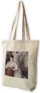 Torby i wózki na zakupy - Torba z naszywką Portret kobiety w białej sukni Olga Boznańska - miniaturka - grafika 1
