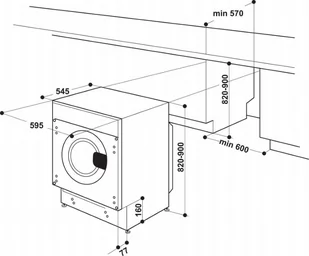 Pralka do zabudowy Whirlpool BIWMWG81484PL - Pralki do zabudowy - miniaturka - grafika 4