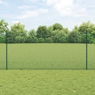 Ogrodzenia - Lumarko Ogrodzenie z siatki spawanej z 5 słupkami U Zielone 1.2x10 m Stal - miniaturka - grafika 1