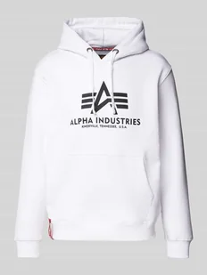 Bluza z kapturem z nadrukiem z logo - Bluzy męskie - miniaturka - grafika 1