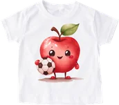 Koszulki dla dziewczynek - dziecięca Koszulka z jabłkiem na dzień jabłka jabłko15 - miniaturka - grafika 1