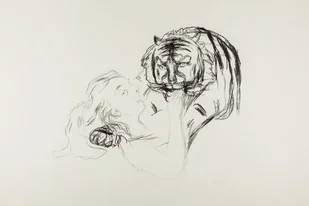 The Tiger (ca. 1908–1909), Edvard Munch -  plakat Wymiar do wyboru: 50x70 cm - Plakaty - miniaturka - grafika 1