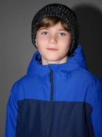 Czapki dla dzieci - 4F Czapka beanie odblaskowa chłopięca - czarna Uniwersalny - miniaturka - grafika 1