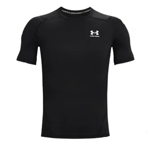 Męska koszulka Under Armour HG Armour Comp SS Rozmiar: L / Kolor: czarny - Koszulki sportowe męskie - miniaturka - grafika 1
