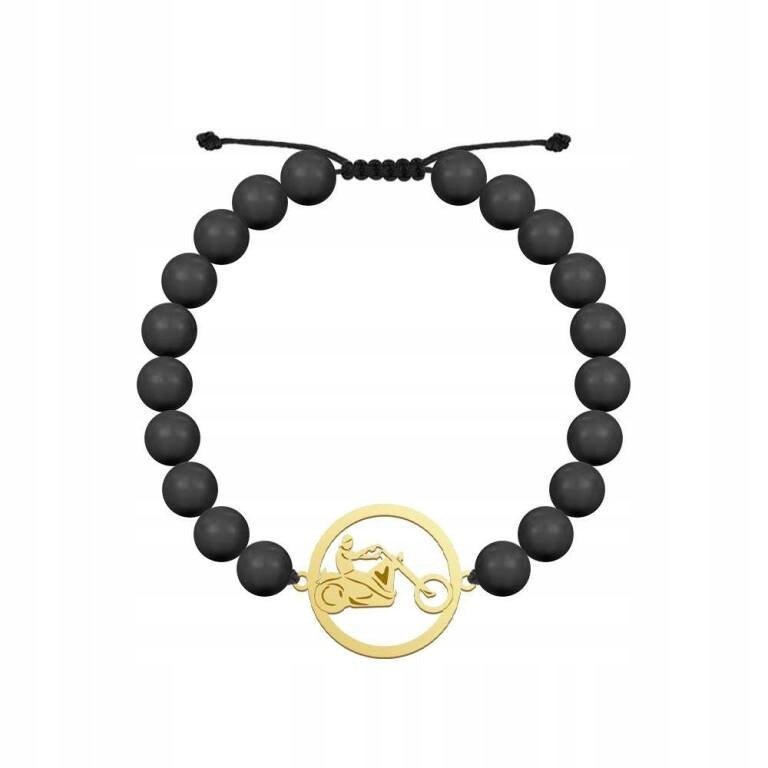 Złota Bransoleta Chopper Męska Perły 925 Prezent GRAWER ŻYCZENIA GRATIS