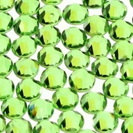Ozdoby do paznokci - Cyrkonie do paznokci szklane ss3 peridot 1440 szt paczka - miniaturka - grafika 1