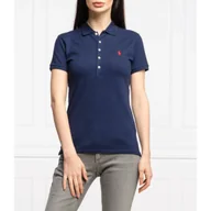 Koszulki i topy damskie - POLO RALPH LAUREN Polo Julie | Slim Fit | pique - miniaturka - grafika 1