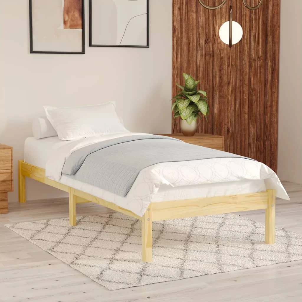 shumee Rama łóżka lite drewno sosnowe 90 x 200 cm