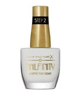 Max Factor Nailfinity Top Coat Matte 101 Velvet Curtain 12ml - Utwardzacze do paznokci - miniaturka - grafika 1