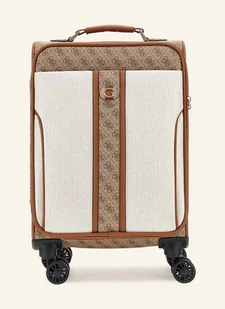 Guess Walizka Na Kółkach Kerima beige - Walizki - miniaturka - grafika 1