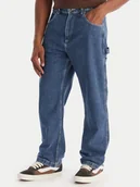 Spodnie męskie - Billabong Jeansy Bad Dog Workwear EBYDP03002 Niebieski Loose Fit - miniaturka - grafika 1