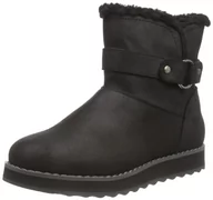 Kapcie damskie - Skechers Damskie przytulne kapcie na ognisko, szarobrązowe, 37 EU, brązowy (taupe), 37 EU - miniaturka - grafika 1
