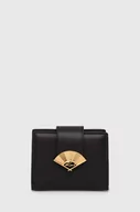 Portfele - Karl Lagerfeld portfel skórzany kolor czarny - miniaturka - grafika 1
