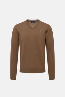 Swetry męskie - GANT Sweter z wełną - Brązowy - Mężczyzna - M (M) - 83,102,294 - grafika 1