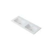 Umywalki - Umywalka meblowa Uptrend VENTA 120-2 biały połysk, z otworem na baterię oraz przelewem 1 szt. - miniaturka - grafika 1