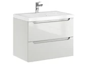 Szafki łazienkowe - Szafka Wisząca Z Umywalką ETH 60 cm - Kaszmir Wysoki Połysk - miniaturka - grafika 1