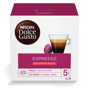 Nescafe Kapsułki do espresso Dolce Gusto ESPRESSO BEZ KOFEINY - Kawa w kapsułkach i saszetkach - miniaturka - grafika 1