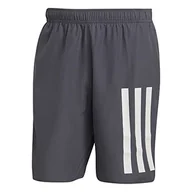 Kąpielówki męskie - adidas, Klasyczna długość 3 paski, kostium kąpielowy, szaro-biały, XL, męski - miniaturka - grafika 1