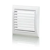 Kratki wentylacyjne - Kratka 190 x 190 mm z siatką biała - miniaturka - grafika 1