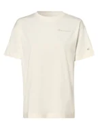 Koszulki i topy damskie - Champion - T-shirt damski, beżowy|biały - miniaturka - grafika 1