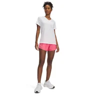 Spodenki damskie - Damskie spodnie treningowe Under Armour Tech Play Up Shorts - różowe - miniaturka - grafika 1