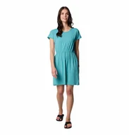 Sukienki - Sukienka techniczna z krótkim rękawem Columbia Chill River SS Dress teal - L - miniaturka - grafika 1