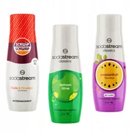 Syropy i koncentraty owocowe - Zestaw 3 koncentratów Sodastream Schwip Schwap + LemonLime + Passionfruit - miniaturka - grafika 1