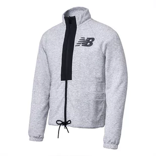 Kurtka unisex New Balance UJ31053SXY  szara - Kurtki męskie - miniaturka - grafika 1