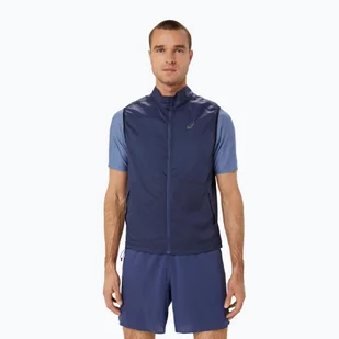 Bezrękawnik męski ASICS Metarun Packable Gilet thunder blue - Pozostały sprzęt i akcesoria do ćwiczeń - miniaturka - grafika 1