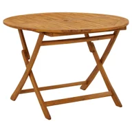 Stoły ogrodowe - Składany stół ogrodowy, 110 cm, lite drewno akacjowe - miniaturka - grafika 1