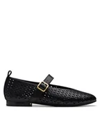 Półbuty damskie - Clarks Półbuty Fawna Jane 26181229 Czarny - miniaturka - grafika 1