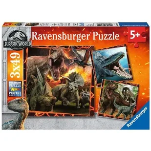 Ravensburger Puzzle 3x49el Jurassic World 2 080540 - Puzzle - miniaturka - grafika 1