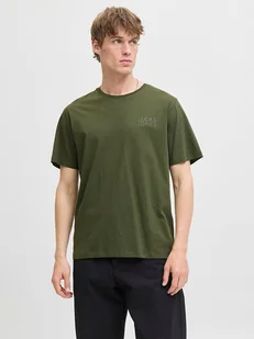 Jack & Jones Koszulka "Jjecorp" w kolorze khaki - Koszulki męskie - miniaturka - grafika 1