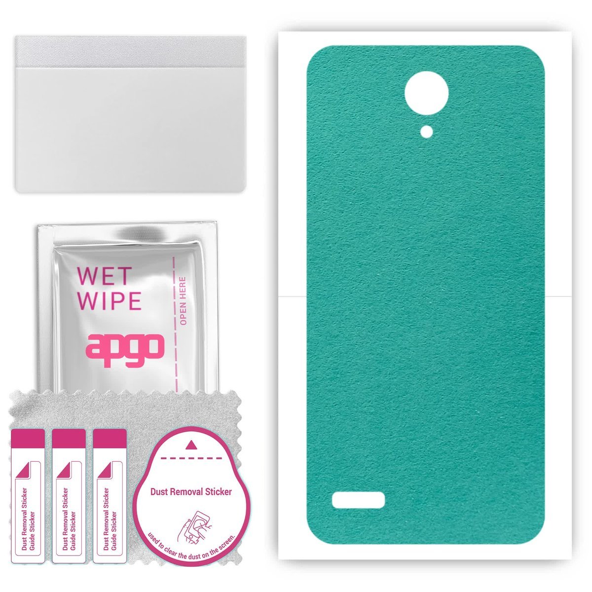 Folia naklejka skórka strukturalna na TYŁ Zamsz do ZTE Blade A520 - Zamsz Miętowy - apgo SKINS