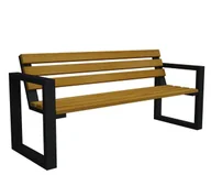Ławki ogrodowe - Ławka do ogrodu 150cm Oxel 6X C7-K46 - miniaturka - grafika 1