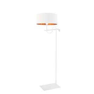 Biała lampa stojąca glamour KAMERUN GOLD - Lampy stojące - miniaturka - grafika 1