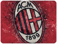 Podkładki pod mysz - PODKŁADKA POD MYSZKĘ AC MILAN Z IMIENIEM 23x19CM DO LAPTOPA - miniaturka - grafika 1