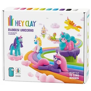 Masa plastyczna HEY CLAY Jednorożce HCL15028CEE - Masy plastyczne - miniaturka - grafika 1