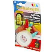 Inne mocowania - Technicqll Taśma montażowa 1,5 m x 19 mm T-693 - miniaturka - grafika 1