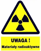 Akcesoria BHP - Zoo-7 - Uwaga Materiały Radioaktywne Znak Tablica - miniaturka - grafika 1