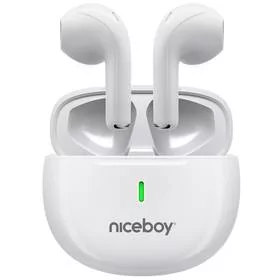 Niceboy HIVE Beans POP (hive-beans-pop-white) białe - Słuchawki - miniaturka - grafika 1